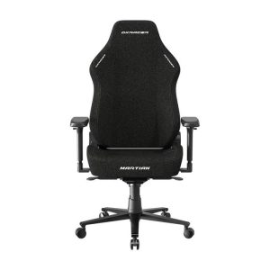 DXRacer MARTIAN Series Electric Adjustable Backrest Large (Fabric) Gaming Chair, 4D Armrests, Integrated Lumbar 90° ~ 135° Back Recline Support - Black