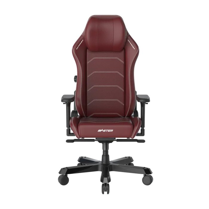 DXRacer Master Series 4D Integrated Lumbar Support Height Adjustable Headrest 4D Armrest Multi-functional Tilt Mechanism - Maroon