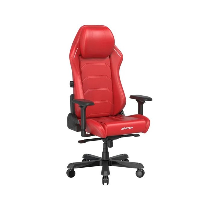 DXRacer Master XL Gaming Chair Height Adjustable Headrest, 4D Integrated Lumbar Support, 4D Armrest - Red - Image 3