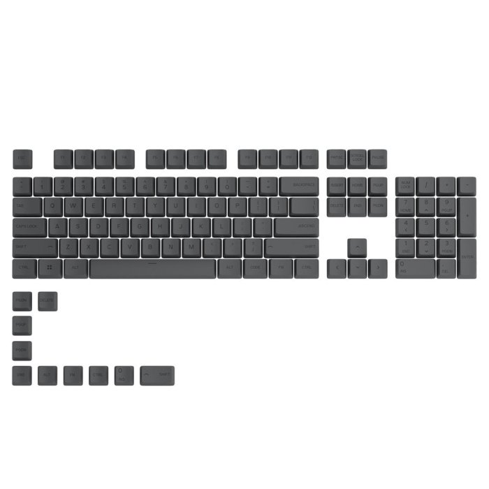 Glorious GPBT Premium PBT Keycaps (GMMK PRO / GMMK 2) - Black Ash