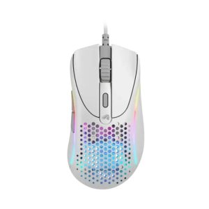 Glorious Model D2 Ultralight Ergonomic RGB Wired Gaming Mouse 58g 26,000 DPI - White