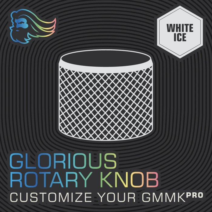 Glorious GMMK PRO Rotary Knob - White Ice - Image 2