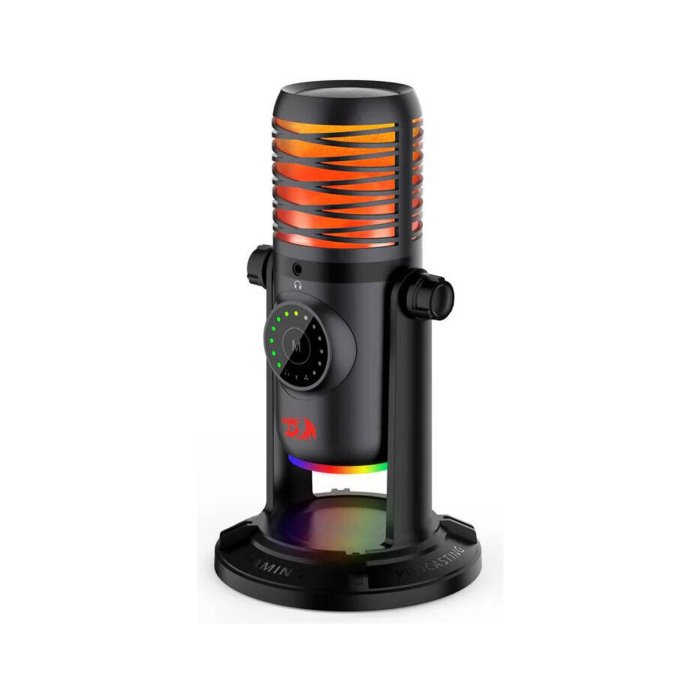 Redragon StellAris Omnidirectional Microphone, 7 Color Gradient Light, Touch Sound Adjustment, One-Touch Mute - Black - Image 3
