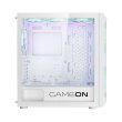 GameOn Emperor Arctic I Series Mid Tower Tempered Glass Side Panel Case with 7 ARGB Fans - White - Image 6