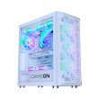 GameOn Emperor Arctic I Series Mid Tower Tempered Glass Side Panel Case with 7 ARGB Fans - White - Image 5