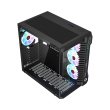GameOn Emperor Arctic III Series Mid Tower Two Panel Front & Left Side Tempered Glass Case with 7 ARGB Fans - Black - Image 8