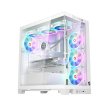 GameOn Emperor Mid Night IV Series Mid Tower Tempered Glass Side Panel Case with 7 ARGB Fans - White - Image 5