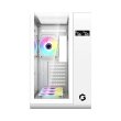 GameOn Infinity Midnight Series ARGB Mid Tower Gaming Case With (4 ARGB Fans Included) - White - Image 6