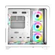 GameOn Infinity Midnight Series ARGB Mid Tower Gaming Case With (4 ARGB Fans Included) - White - Image 8