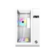 GameOn Infinity Series Digital Display Screen Mid Tower Three Panel Front,Top & Left Side Tempered Glass Case With 7 RGB Fans - White - Image 8
