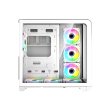 GameOn Infinity Series Digital Display Screen Mid Tower Three Panel Front,Top & Left Side Tempered Glass Case With 7 RGB Fans - White - Image 10