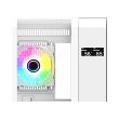 GameOn Infinity Series Digital Display Screen Mid Tower Three Panel Front,Top & Left Side Tempered Glass Case With 7 RGB Fans - White - Image 9