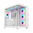 GameOn Pulse Series ARGB ATX Mid Tower Gaming PC Case With (7 ARGB Fans Included) - White - Image 5