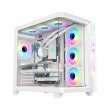 GameOn Pulse Series ARGB ATX Mid Tower Gaming PC Case With (7 ARGB Fans Included) - White - Image 4