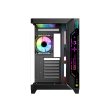 GameOn Pulse Series Mid Tower Two Panel Front & Left Side Tempered Glass Case With 7 RGB Fans - Black - Image 7