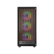 GameOn Timberi Midnight Series ARGB + PWM Mid Tower Gaming Case With (7 Fans Included) - Wood/Black - Image 9