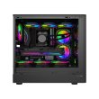 GameOn Timberi Midnight Series ARGB + PWM Mid Tower Gaming Case With (7 Fans Included) - Wood/Black - Image 6