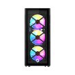 GameOn Trident Series Mid Tower Two Panel Front & Left Side Tempered Glass Case With 4 RGB Fans - Black - Image 7