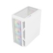 GameOn Trident IV-A PowerForge Series Mid Tower Gaming Case with 750W Power Supply Pre-Installed (4 ARGB Fans Included) - White - Image 12