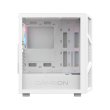 GameOn Trident IV-A PowerForge Series Mid Tower Gaming Case with 750W Power Supply Pre-Installed (4 ARGB Fans Included) - White - Image 7