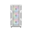 GameOn Trident IV-A PowerForge Series Mid Tower Gaming Case with 750W Power Supply Pre-Installed (4 ARGB Fans Included) - White - Image 10