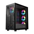 GameOn Trident IV-M PowerForge Series Mid Tower Gaming Case with 750W Power Supply Pre-Installed (4 ARGB Fans Included) - Black - Image 9