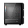 GameOn Trident IV-M PowerForge Series Mid Tower Gaming Case with 750W Power Supply Pre-Installed (4 ARGB Fans Included) - Black - Image 8