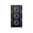 GameOn Trident IV-M PowerForge Series Mid Tower Gaming Case with 750W Power Supply Pre-Installed (4 ARGB Fans Included) - Black - Image 11