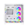GameOn Valkyrie I Series Mid Tower Three Panel Front,Top & Left Side Tempered Glass Case With 7 RGB Fans - White - Image 7