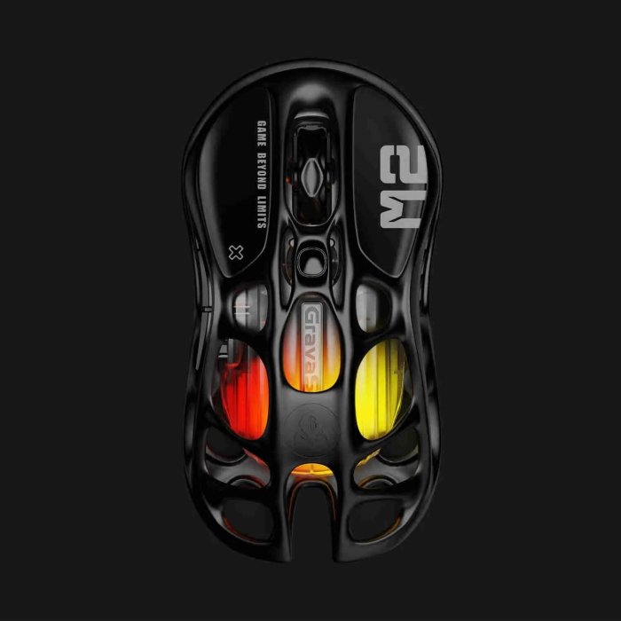 GravaStar Mercury M2 Wireless Gaming Mouse - Black - Image 2