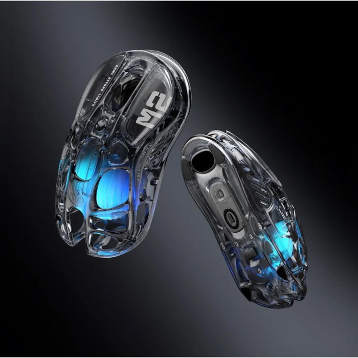 GravaStar Mercury M2 Wireless Gaming Mouse - Transparent Black - Image 3
