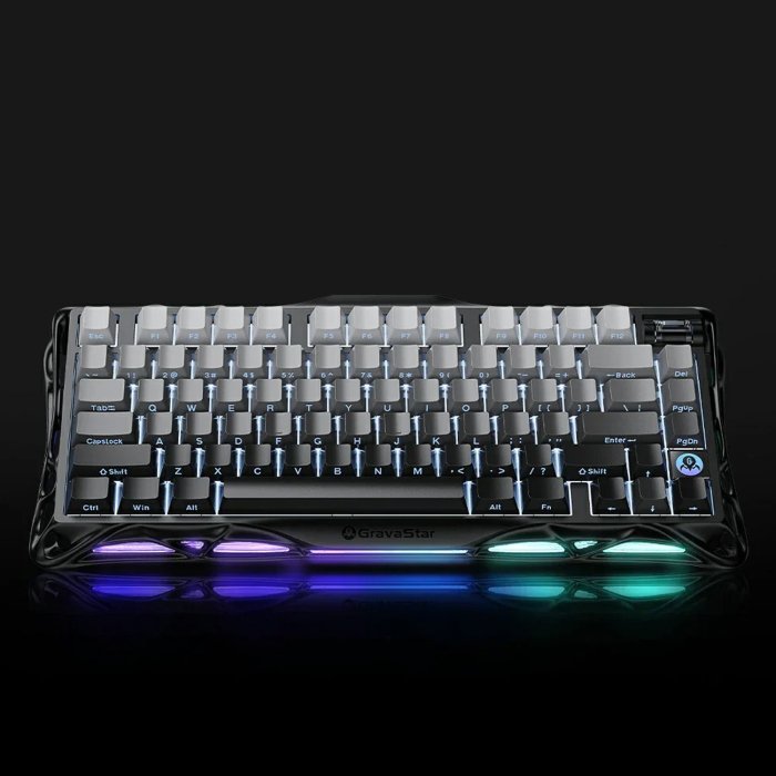 GravaStar Mercury K1 75% Wireless Mechanical Gaming Keyboard For Windows XP & Above/Mac - Gradient Black - Image 3