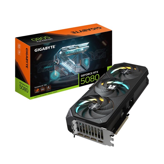 Gigabyte GeForce RTX 5080 WindForce OC Edition 16GB GDDR7 Graphics Card