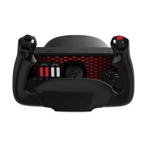Honeycomb Aeronautical Alpha Flight Controls Yoke & Switch Panel, Two vertical 2-Way Rocker Switches, 8-Way Hat Switch Two Buttons