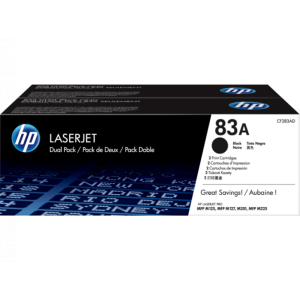 HP 83A Black Original LaserJet Toner Cartridge (CF283A)...
