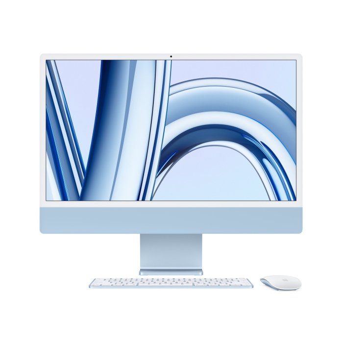 Apple iMac 24'', M3 Chip, 8 Core CPU, 10 Core GPU, 24GB unified memory, 2TB SSD, (Eng/Arb Magic Keyboard), Blue | Z19K001HL