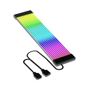 Jungle Leopard MotherBoard 1x24 Pin 23.5CM ARGB Extension Cable - Black