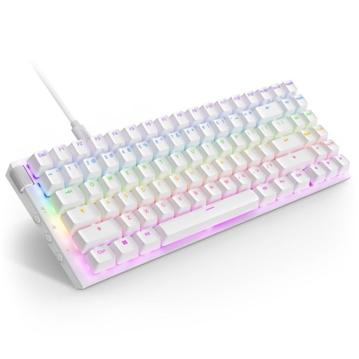 NZXT FUNCTION 2 MINI TKL Wired Optical Gaming Keyboard - White - Image 3