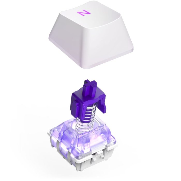 NZXT FUNCTION 2 MINI TKL Wired Optical Gaming Keyboard - White - Image 2
