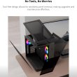 Montech King 65 Pro Mid Tower Two Panel Front & Left Side Tempered Glass Case with 3 RGB Fans - Black - Image 5