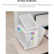 Montech King 65 Pro Mid Tower Two Panel Front & Left Side Tempered Glass Case with 3 RGB Fans - White - Image 7