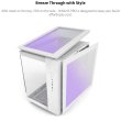 Montech King 65 Pro Mid Tower Two Panel Front & Left Side Tempered Glass Case with 3 RGB Fans - White - Image 8