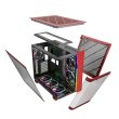 Montech King95 Pro Mid Tower Two Panel Front & Left Side Tempered Glass Case with 6 RGB Fans - Red - Image 9