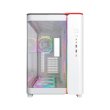 Montech King95 Pro Mid Tower Two Panel Front & Left Side Tempered Glass Case with 6 RGB Fans - White - Image 5