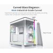 Montech King95 Pro Mid Tower Two Panel Front & Left Side Tempered Glass Case with 6 RGB Fans - White - Image 7