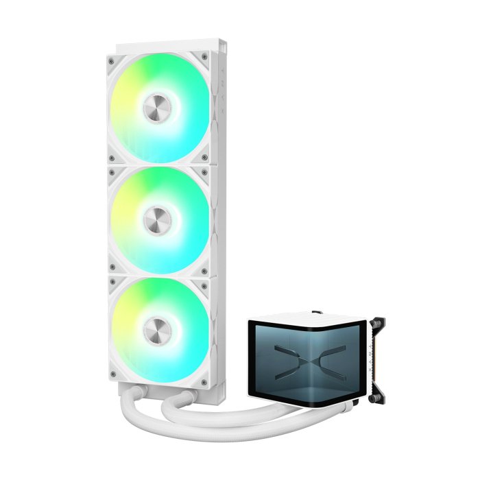 Tryx Panorama 2K 6.5" 60Hz 360MM Liquid Cooler With Curved Amoled Display - White - Image 3