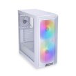LIAN LI Lancool 215 Mid-Tower Tempered Glass Side Panel Case with 2 Fan - White - Image 4
