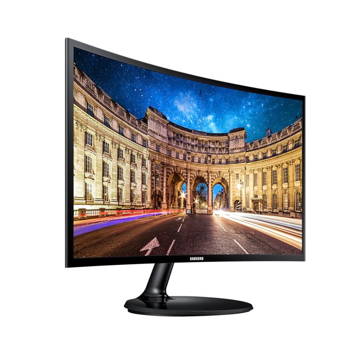 Samsung Essential 24" 60Hz Curved Monitor - C24F390FHM - Image 3