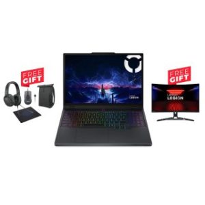 Lenovo Legion 5 15IRX10, i9-14900HX, 32GB D5 Ram, 1TB NVMe SSD, RTX 5070 8GB, 15.1" OLED 165Hz Display, RGB Keyboard, Win 11 Pro (License), Eclipse Black + Free Lenovo AIO Gaming Kit + Lenovo Legion R27FC-30 27" FHD Curved Gaming Monitor