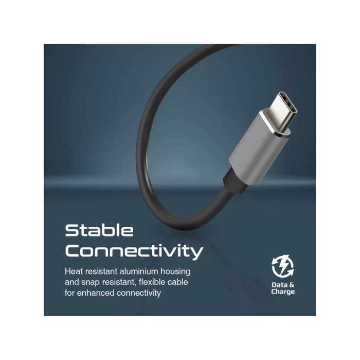 Promate 4 In 1 Multi-Port USB-C Data Hub Gray - Image 2
